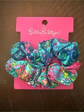 Lilly Pulitzer Floral Scrunchie Set - NIP